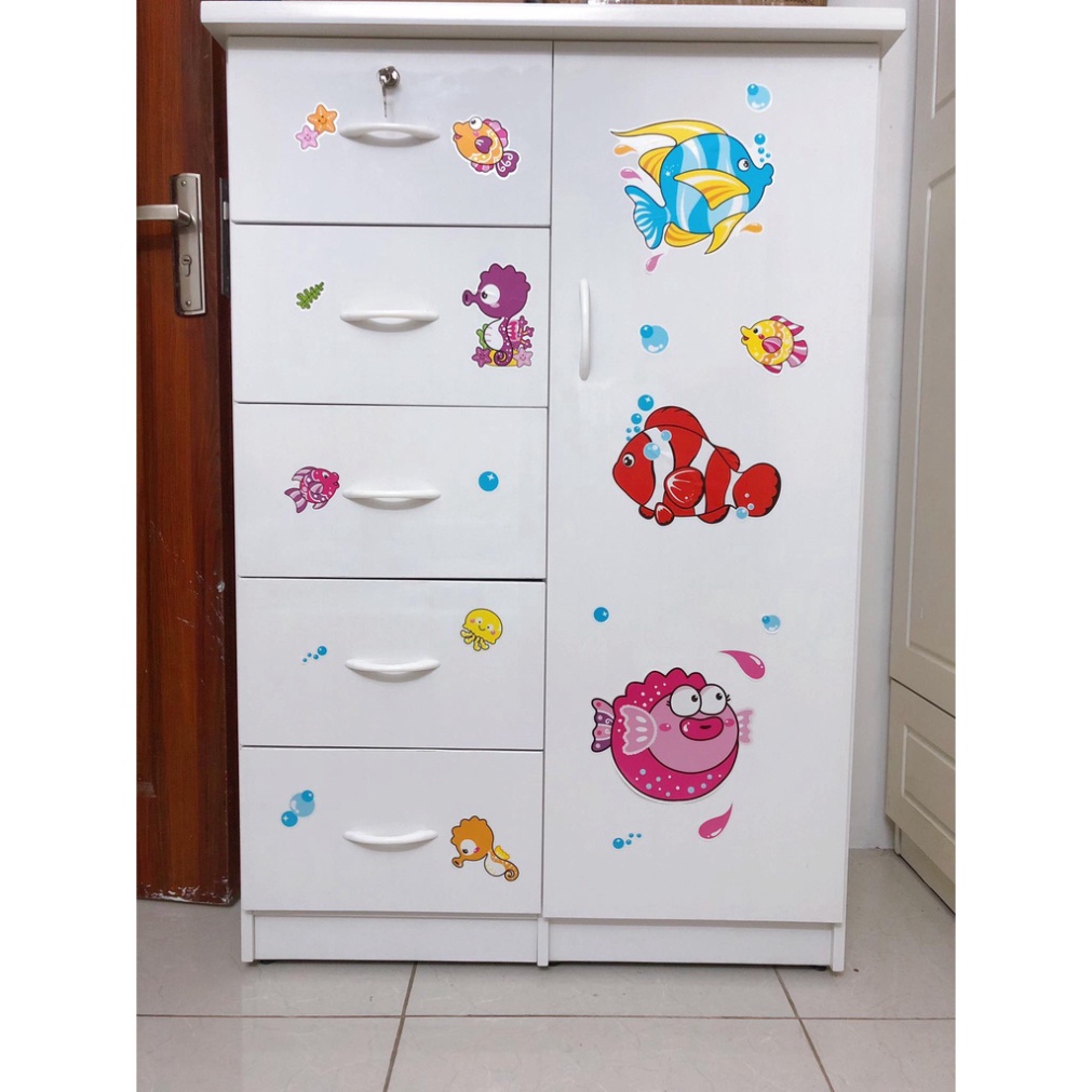 Tủ nhựa trẻ em màu trắng (inbox chọn màu) Tủ đựng quần áo em bé - Nội Thất Phúc Hưng