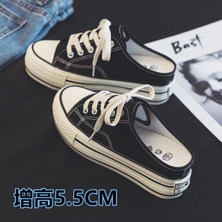 Giày sục thể thao nữ CV, giày canvas vải kaki mềm mịn