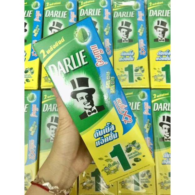 Kem đánh trắng răng ông già Darlie bạc hà Thái (hộp 2 tuýp)