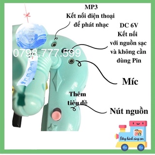 Đàn piano có ghế và micro cho bé