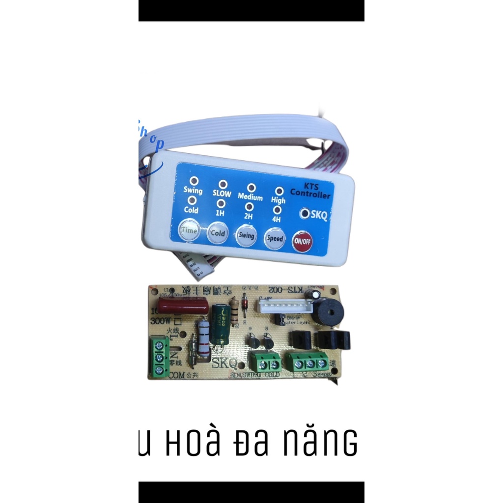 Bo mạch quạt hơi nước có phím cơ và điều khiển  shopgiadungluongyen