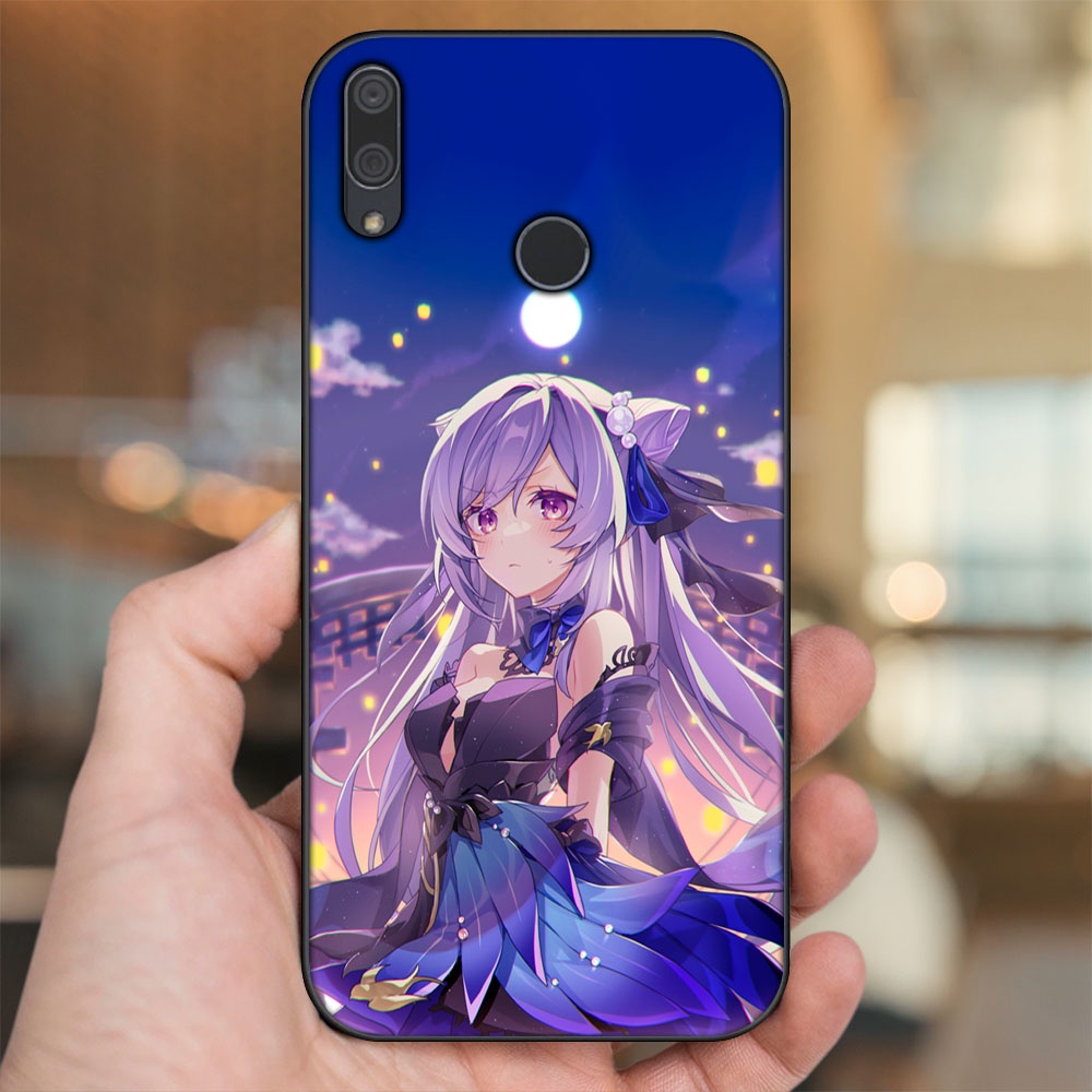 Ốp lưng Huawei Y9 2019 viền đen in hình Keqing Genshin Impact