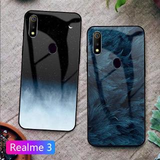 Ốp điện thoại tráng gương in hình đá cẩm thạch độc đáo cho Realme 3