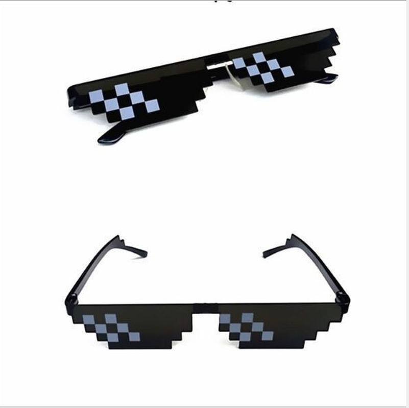 Fancy Mosaic Prom Party Glasses Two-dimensional Code Pixel Big Brother Social People Sunglasses Prank Groomsmen Props | BigBuy360 - bigbuy360.vn