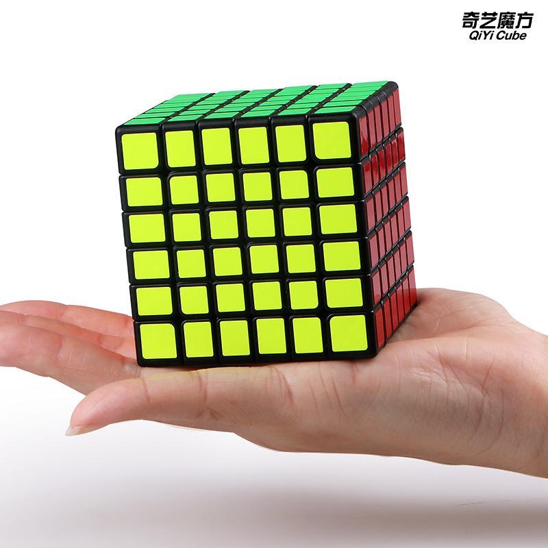 ✻❉℡Qiyi 6-order Rubik s Cube Qifan 6th-order mịn và cao cấp đồ chơi giáo dục dành cho trẻ em có màu rắn sản phẩm