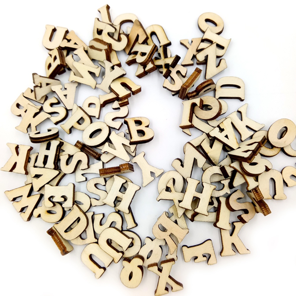 Bộ Đồ Chơi Xếp Hình 100 Miếng Bằng Gỗ In Chữ Cái/ Số Giúp Bé Phát Triển Trí Thông Minh