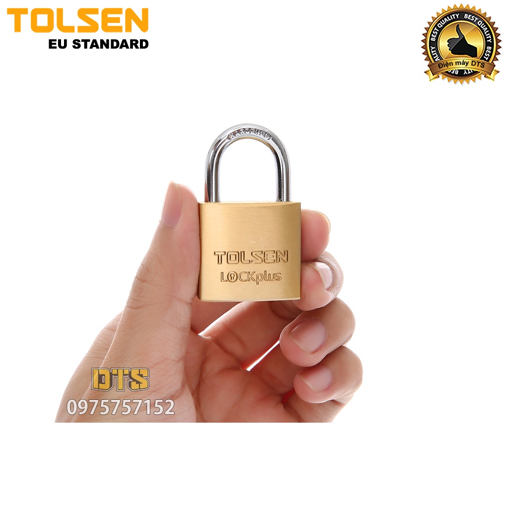 Ổ khoá đồng mật khẩu 3 số công nghiệp TOLSEN, khoá bấm khoá vali siêu cứng, chống cắt, chống trộm - Tiêu chuẩn châu Âu