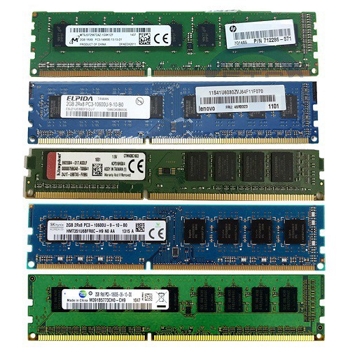 [RẺ VÔ ĐỊCH] Ram máy tính để bàn DDR3 4GB 2GB bus 1333 (Hãng ngẫu nhiên) samsung hynix kingston ...