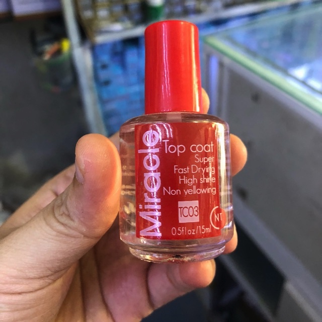 SƠN BÓNG MAU KHÔ - TOPCOAT MIRACLE - 15ML