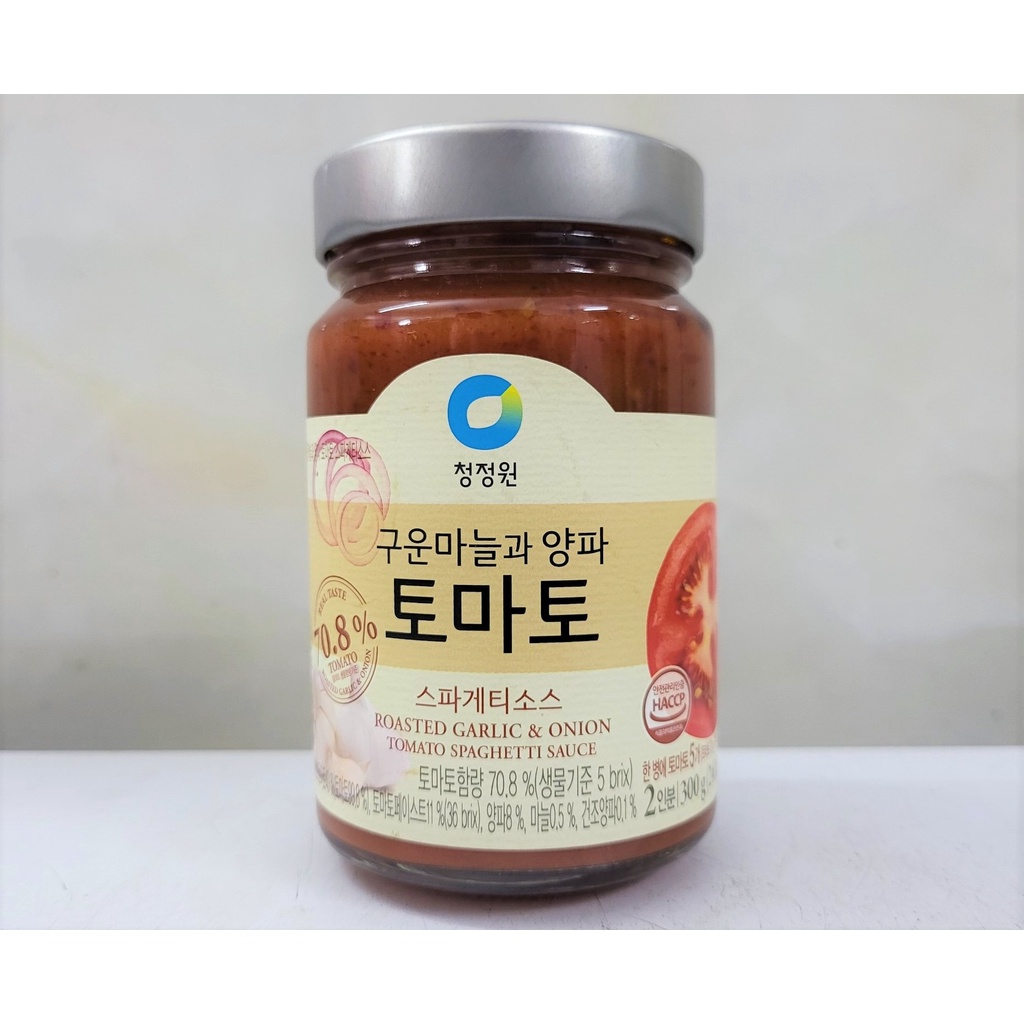 [Lọ 300g] XỐT MÌ Ý CÀ CHUA HÀNH TỎI NƯỚNG Daesang [Korea] MIWON Roasted Garlic Onion Tomato Spaghetti Sauce