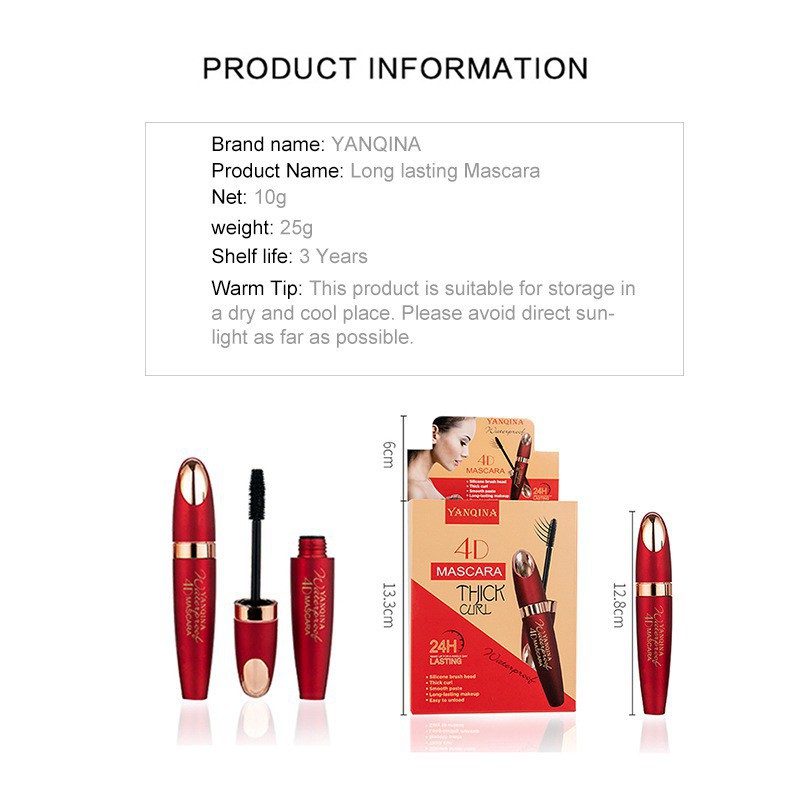 [Hàng mới về] Mascara YANQINA chống thấm nước lâu phai hiệu quả | BigBuy360 - bigbuy360.vn