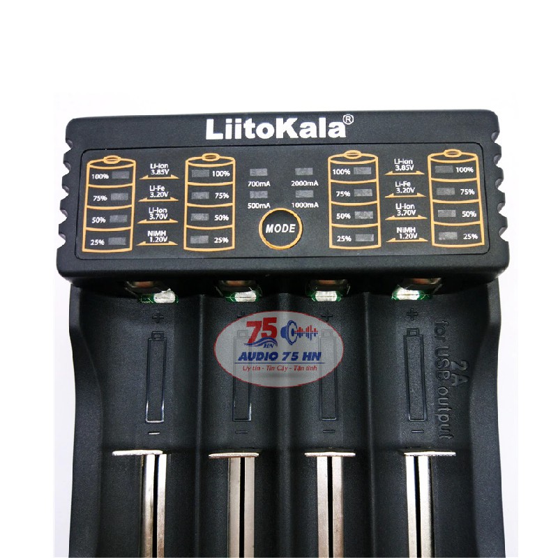 Bộ Sạc Pin Đa Năng LiitoKala Lii-402 Đầu USB Sạc Pin 1.2V/3.7V/3V/3.85V NiMH/Liion/LiFePo4