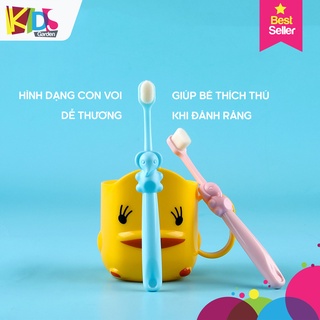 Bàn chải đánh răng cho bé từ 1 đến 10 tuổi bàn chải đánh răng cho trẻ được làm từ sợi tơ siêu mềm MEBE01-BANCHAI