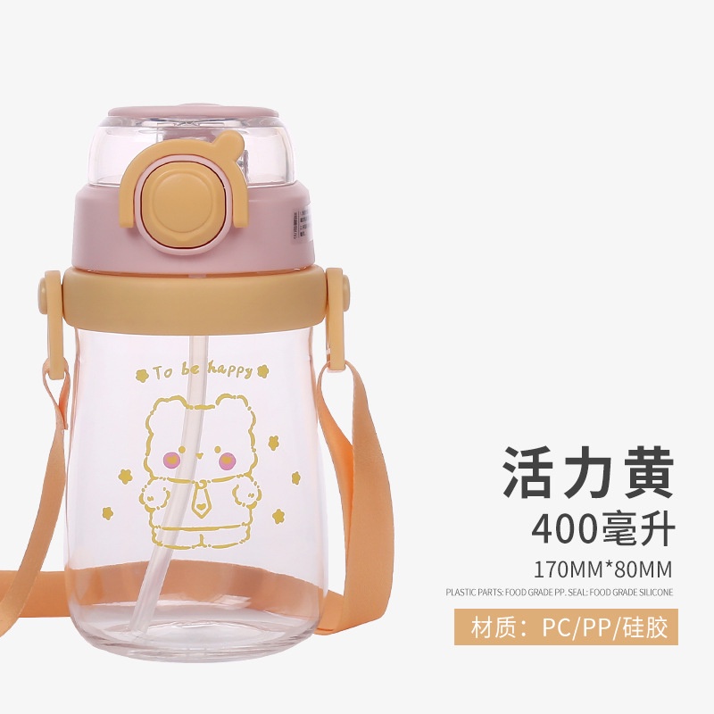 Bình Đựng Nước Nhựa Đẹp Cute Dễ Thương 400ml