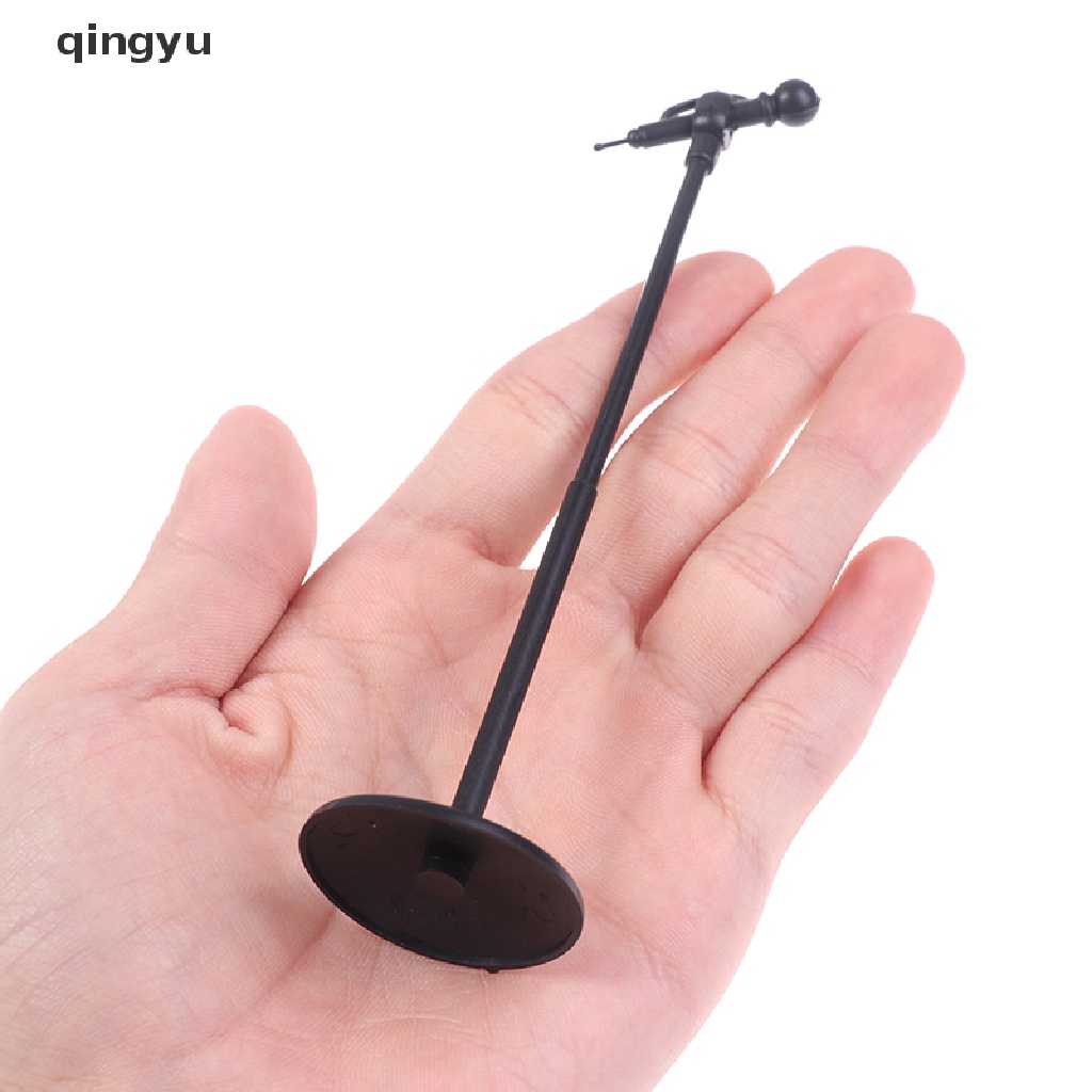 qingyu Cute Mini Plastic Microphone Model Dollhouse Miniature Furniture Accessories PLI