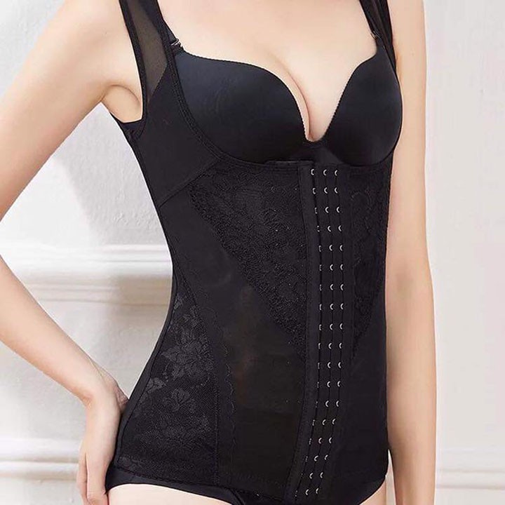 Áo gen định hình thon gọn vòng 2,có thanh chống cuộn,thoải mái khi sử dụng,Áo gen định hình 6 hàng móc cài hàng cao cấp
