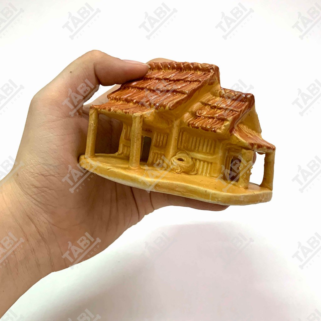 [NHẬN QUÀ KHI MUA ĐƠN 39K] Nhà Lá Thôn Quê - Tiểu Cảnh Cho Hồ Cá