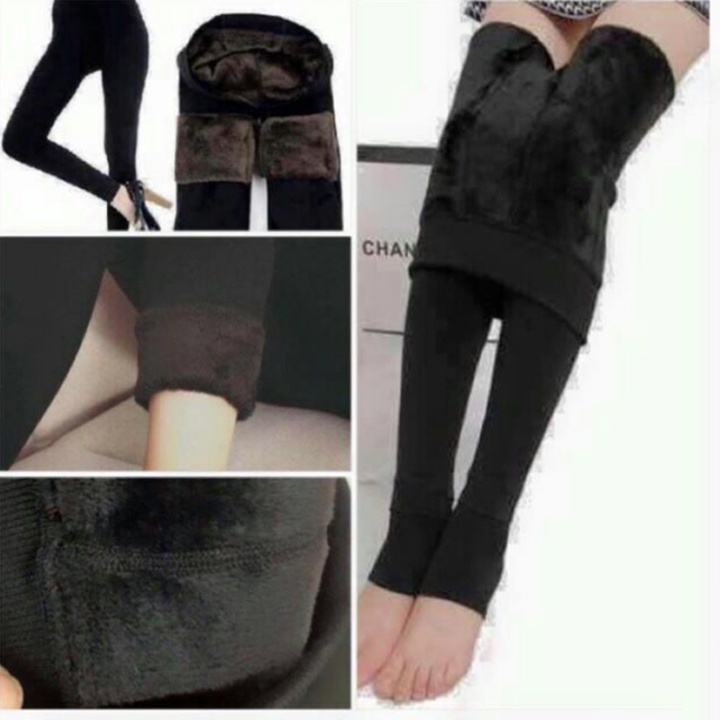 Quần tất legging nữ lót lông giữ nhiệt mùa đông