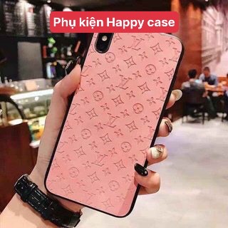 Ốp lưng iphone - Ốp thương hiệu lv da hồng, xám, đỏ 6/6plus/6s/6splus/7/7plus/8/8plus/x/xs/11/12/pro/max/plus/promax