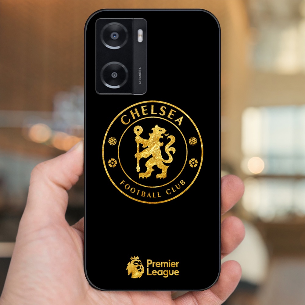 Ốp lưng Oppo A57 4G viền đen in hình Chelsea FC