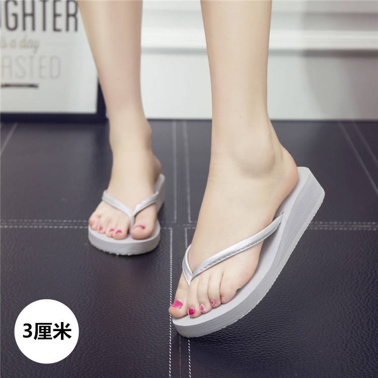 Dép tông Sandal Đế Xuồng Trung Bình Màu Trơn Phong Cách Mới