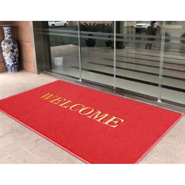 Thảm chùi chân welcome KT 120cm x 180cm Thảm Trải Khách Sạn, Siêu Thị Điện Máy, Tòa Nhà Lớn, Thảm Chùi Chân Nhựa PVC.,