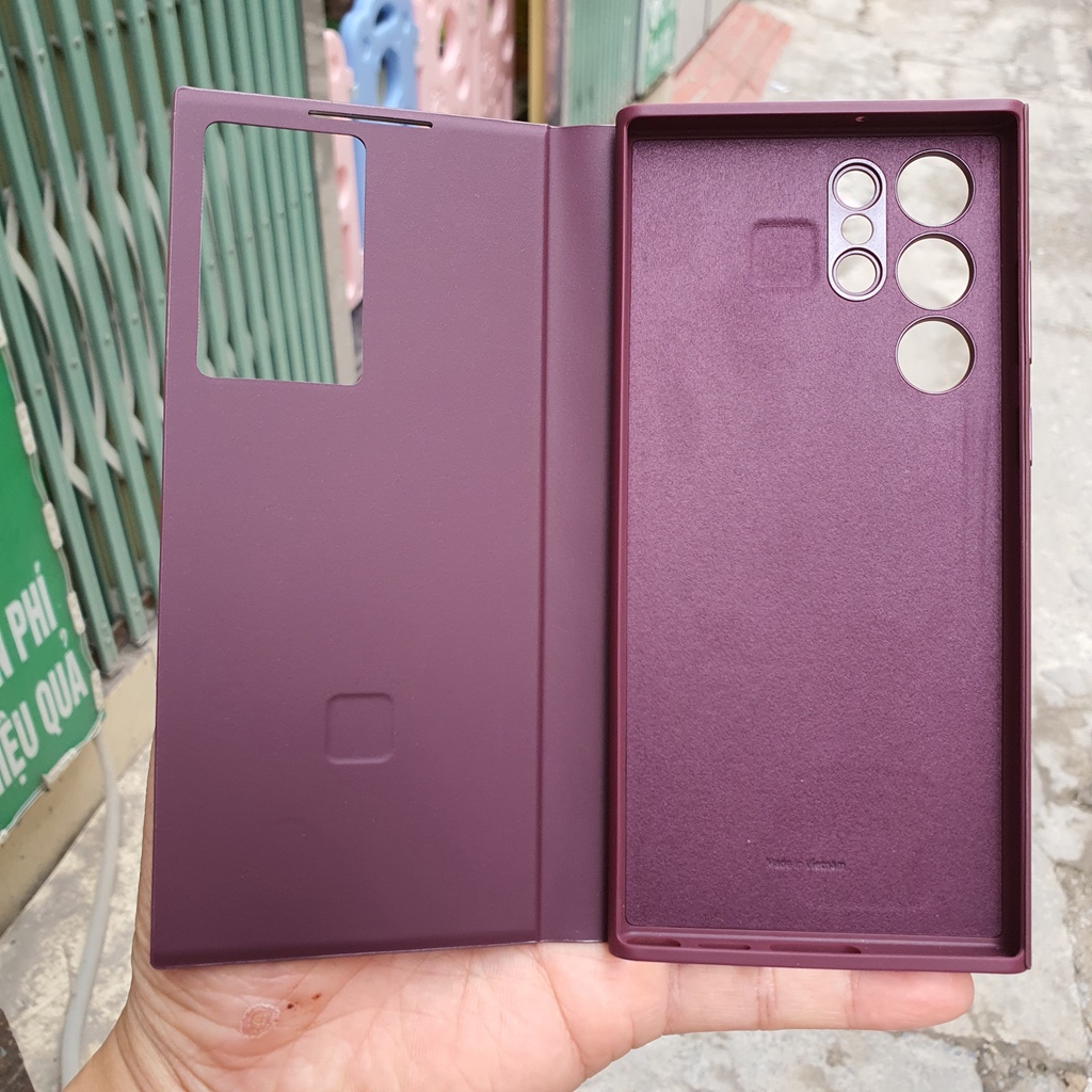 Bao Da Clear View S22 Ultra Chính Hãng Samsung, Nobox, New 100%, Bảo Hành 6 Tháng