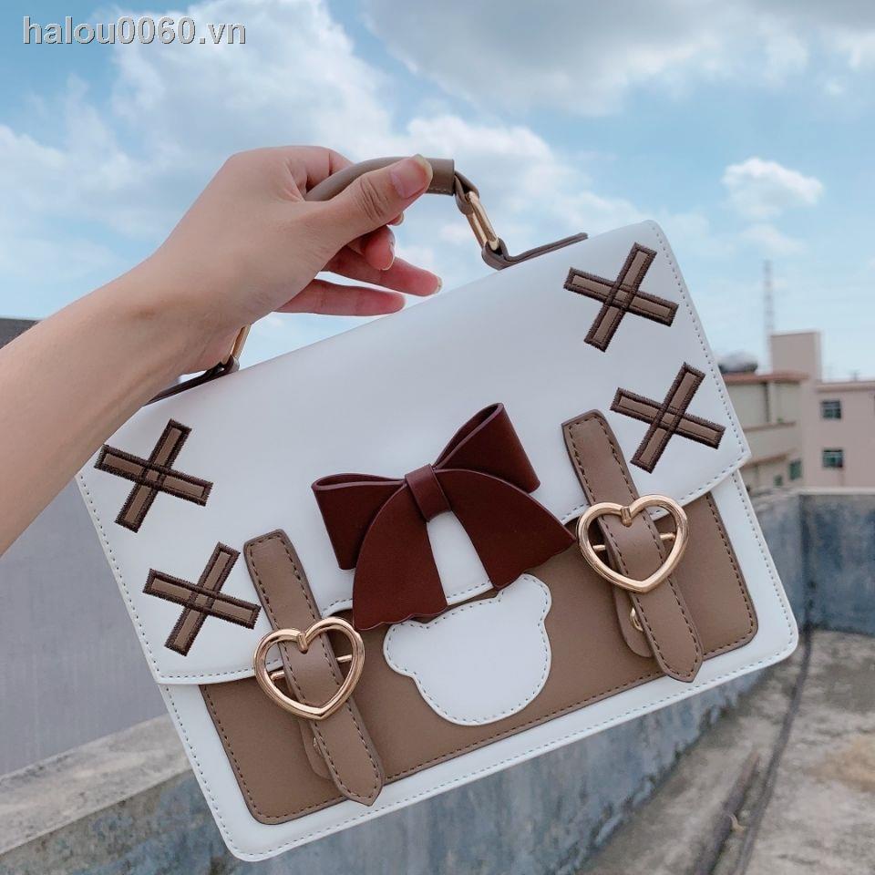 Túi Đeo Chéo Hình Vuông Nhỏ Nhắn Dễ Thương Phong Cách Lolita