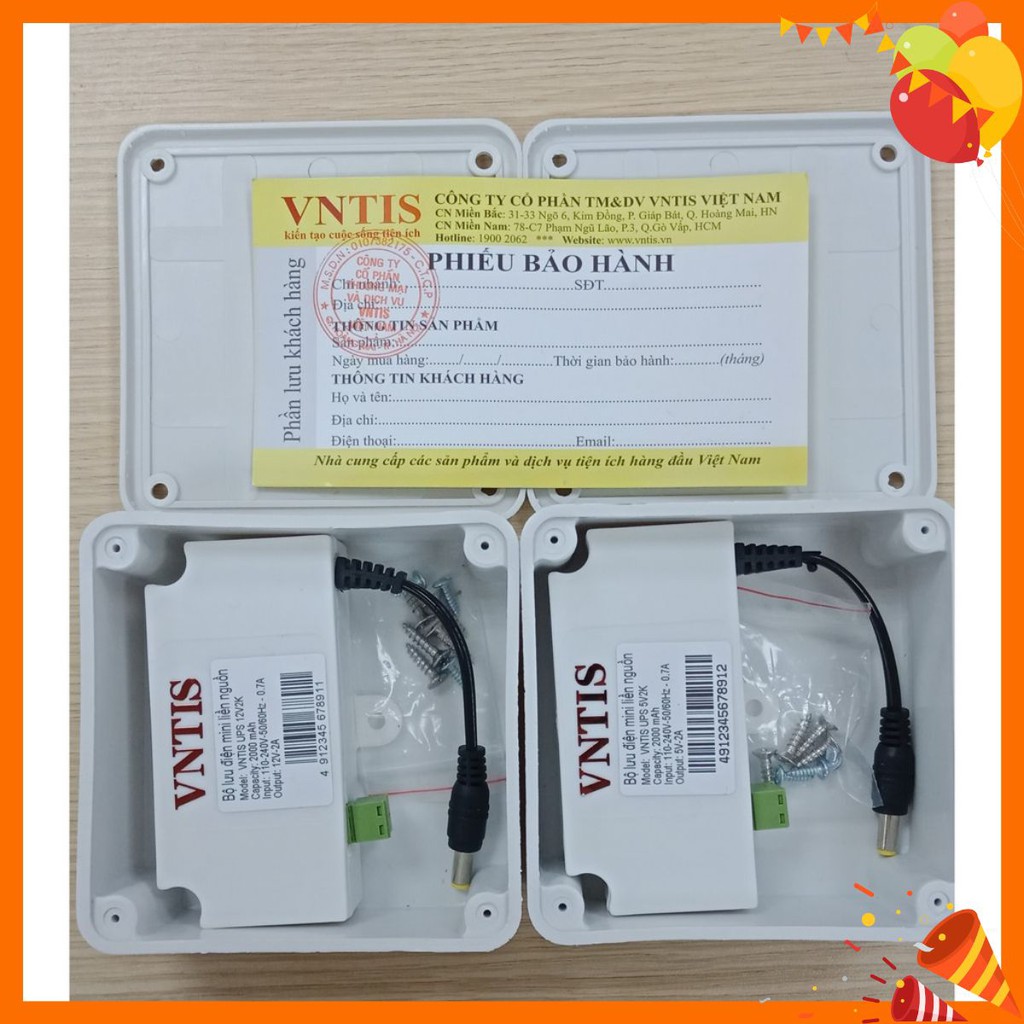 UPS mini liền nguồn chính hãng|UPS cho camera|bộ lưu điện camera