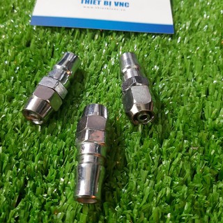 Bộ 3 Đầu đực nối nhanh khí nén ốc xiết dây 8mm
