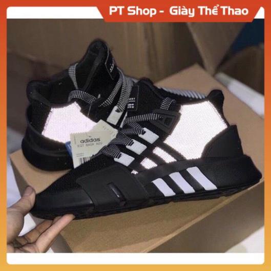 GIÀY EQT Đen Full phản quang, Giày EQT Đen trắng full phụ kiện Sneaker