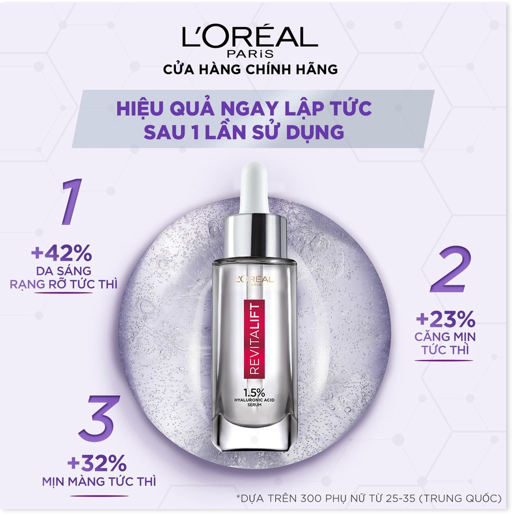 Dưỡng chất cấp ẩm Loreal Revitalift 1.5% HA Serum