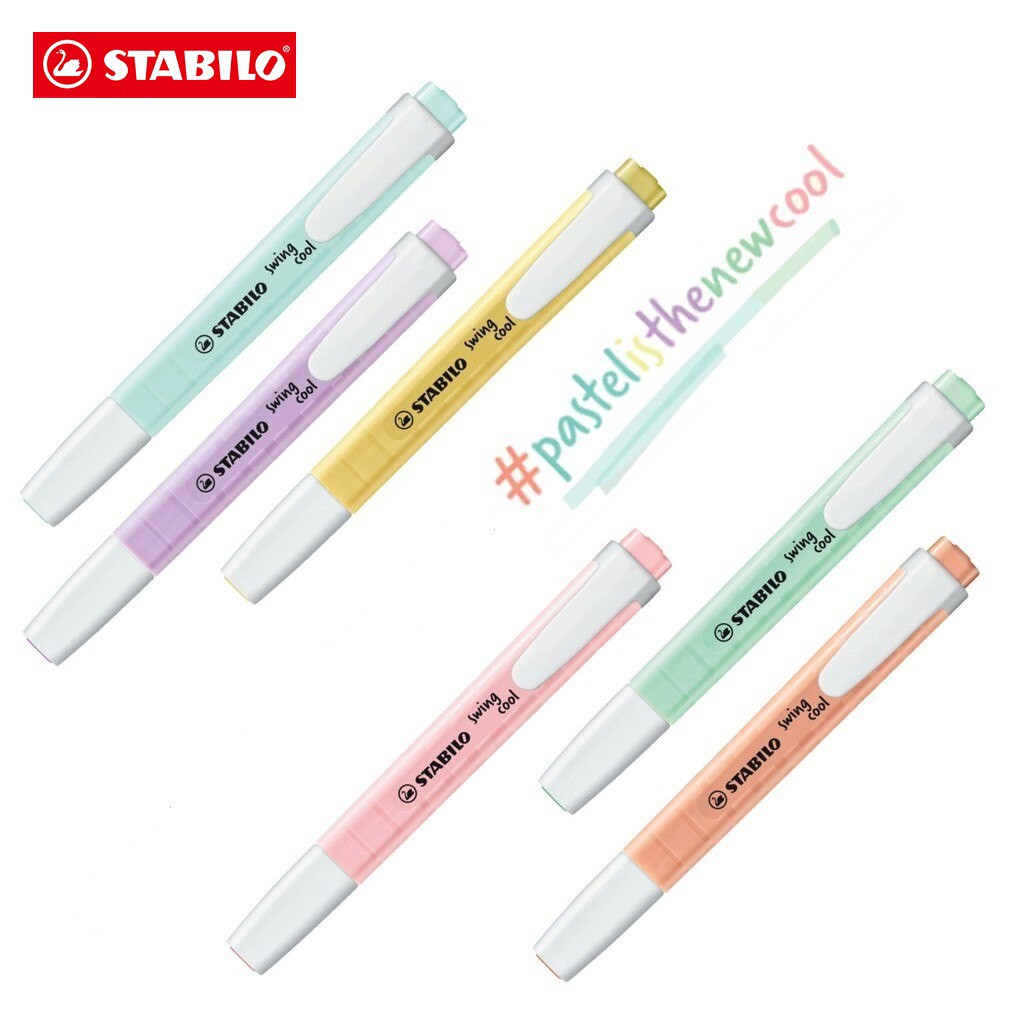 Bút Dạ Đánh Dấu Stabilo Swing Cool Highlighter mầu Pastel