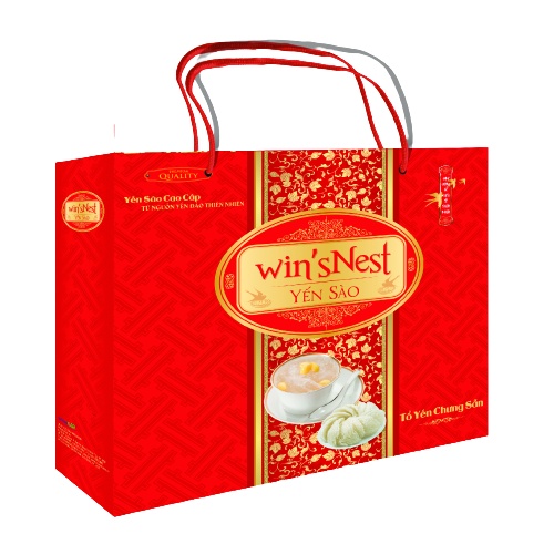 Thùng 6 hộp Yến Sào Win'snest Tổ Yến Chưng Sẵn Nhân Sâm Không Đường 20% (6 lọ x hộp)