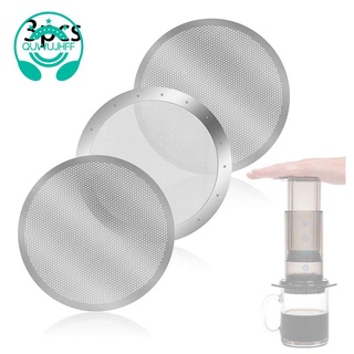 Bộ 3 Lưới Lọc Cà Phê Bằng Kim Loại Có Thể Tái Sử Dụng Cho Máy Pha Cà Phê Aeropress Espresso