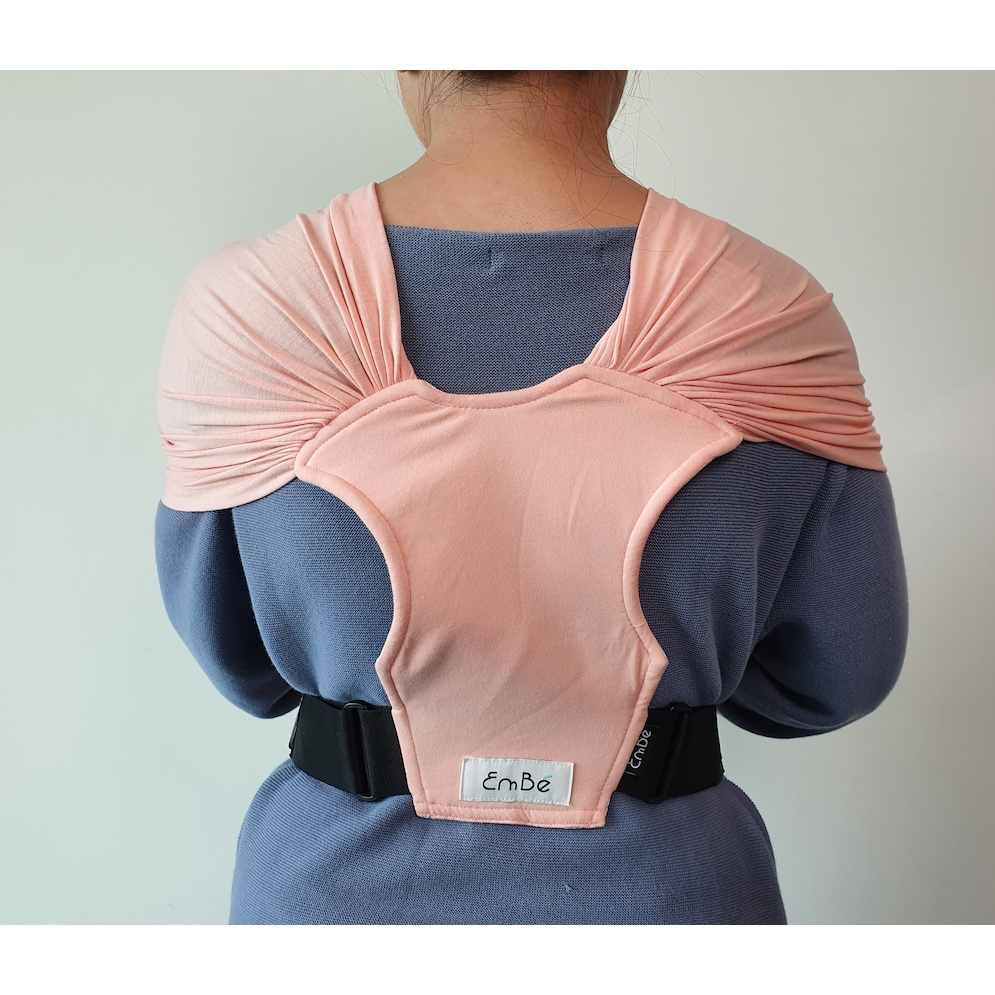 Địu Vải EmBé Sling Dòng Flex Màu Pink Cho Bé Từ 0 Đến 24 Tháng Tuổi