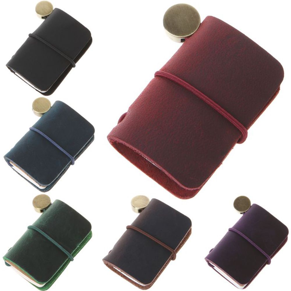 Sổ tay bìa da mini phong cách retro