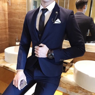 Free ship từ 50K - Bộ vest nam công sở cao cấp ( áo vest+ quần âu )