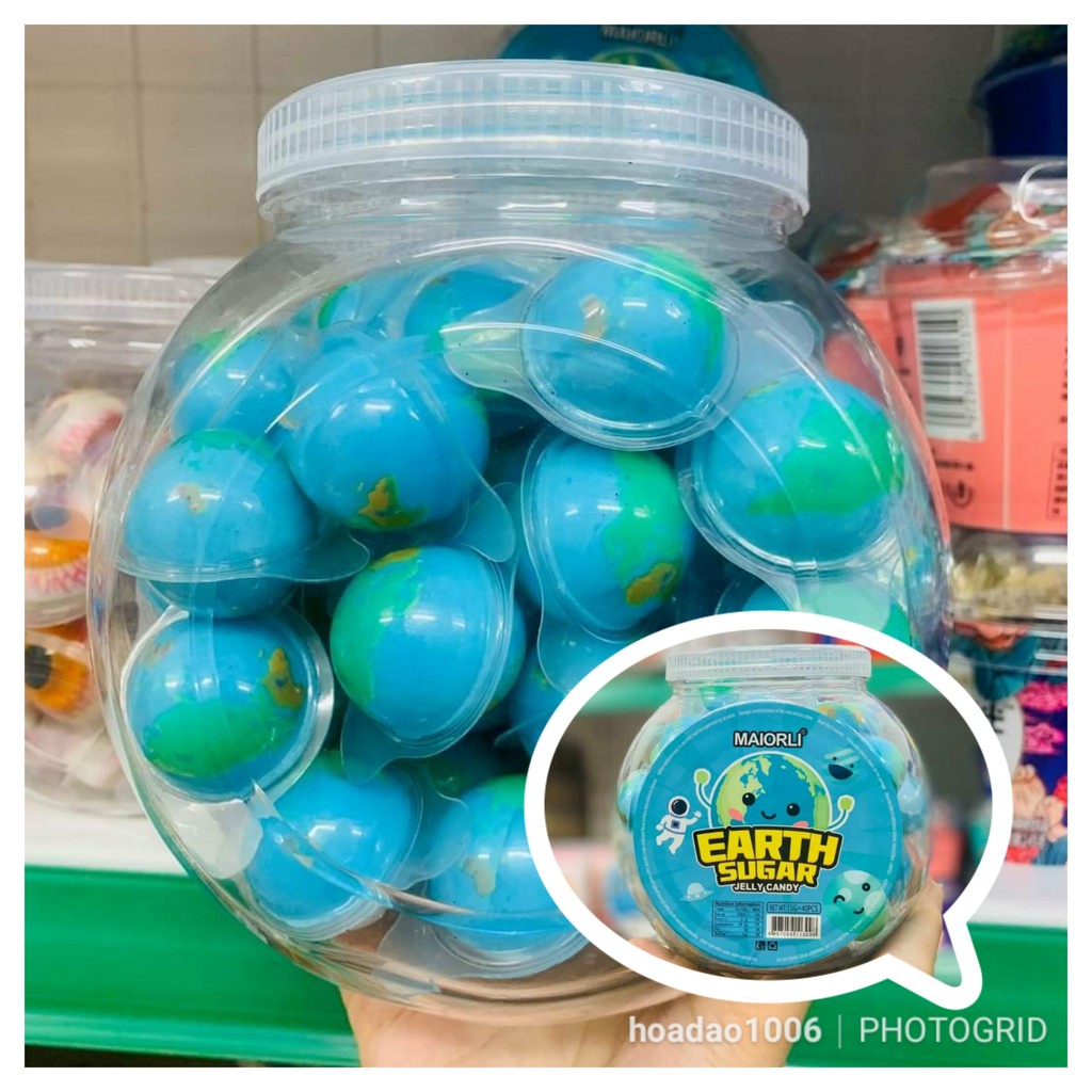 [Mã 267FMCGSALE giảm 8% đơn 500K] 1 VIÊN KẸO DẺO TRÁI CÂY CON MẮT EYES CANDY / TRÁI ĐẤT EARTH SUGAR / QUẢ BÓNG FOOTBAL | BigBuy360 - bigbuy360.vn