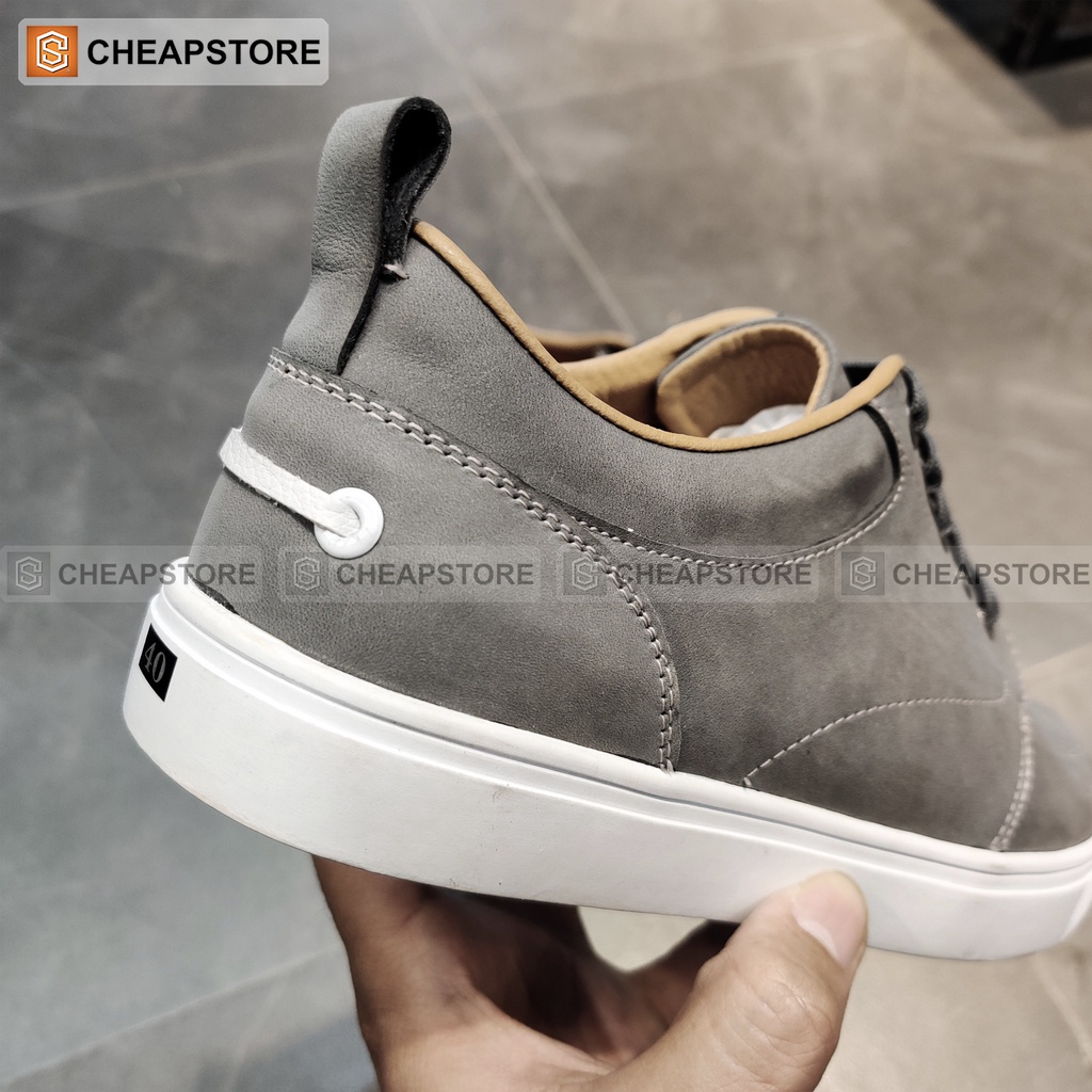 Giày da bò nam CHEAPSTORE CS446 - Giày thể thao tăng chiều cao da bò thật 100% (bảo hành 24 tháng)