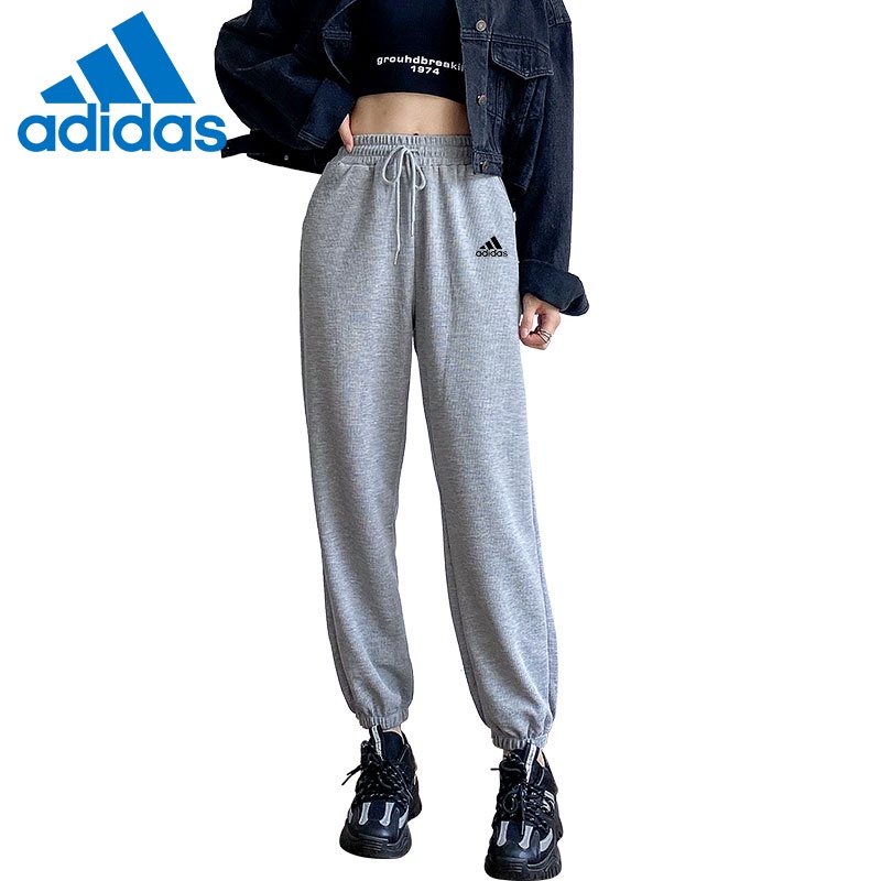 Adidas Quần Jogger Lưng Cao Ống Rộng Thời Trang Dành Cho Nữ