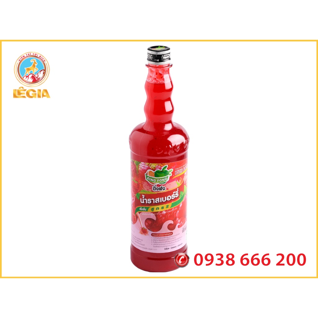 SIRO THÁI PHÚC BỒN TỬ 760ML - DING FONG RASPBERRY SYRUP