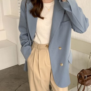 Áo Khoác Vest Nữ Dáng Rộng Nhiều Màu Thời Trang 37895