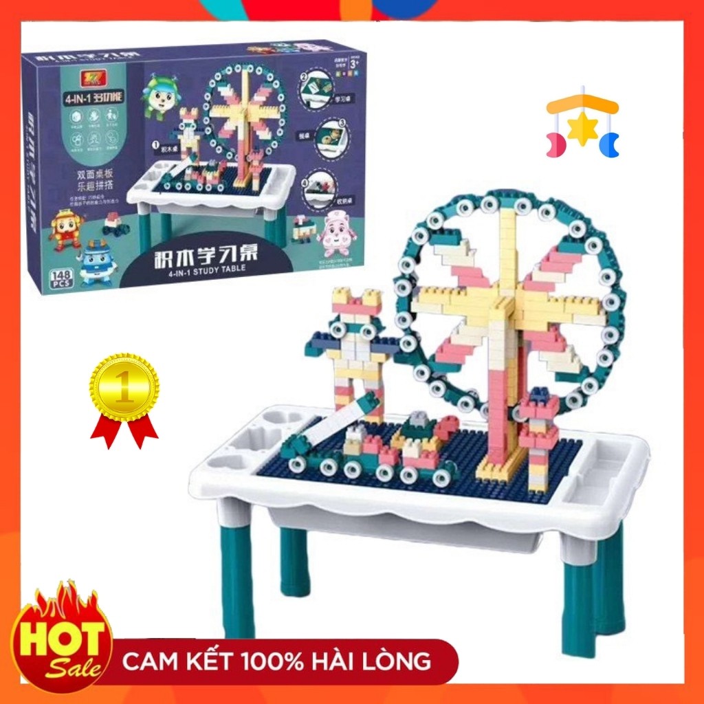 Đồ Chơi Bàn Lắp Ráp, Xếp Hình Robocar Poli Cối Xoay Gió Dành Cho Bé