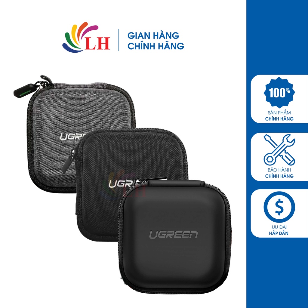 Hộp đựng phụ kiện đa năng Ugreen Hard Disk Case Earphone LP128 - Hàng chính hãng - Thiết kế nhỏ gọn, đa dụng