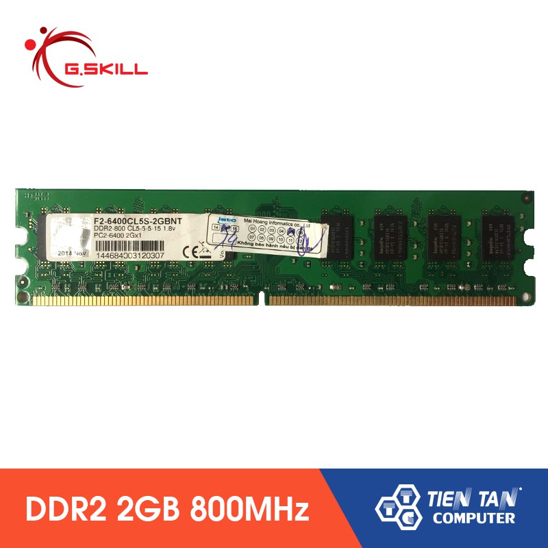 RAM DDR2 GSKILL 2GB Bus 800MHz F2-6400CL5S-2GBNT