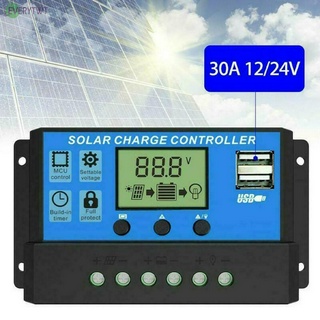 PMW Solar Panel Regulator Charge Controller Auto Focus Tracking 10A 12V/24V USB