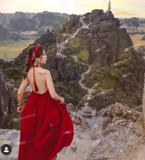 Váy Maxi Boho cột cổ cực xinh ❤️ ( hình thật ) vintage