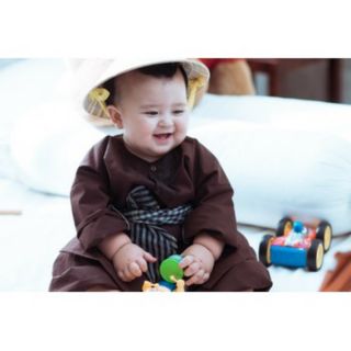 Combo bộ bà ba  nón lá và khăn rằn