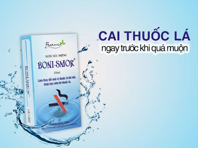 Nước súc miệng cai thuốc lá BONI-SMOK